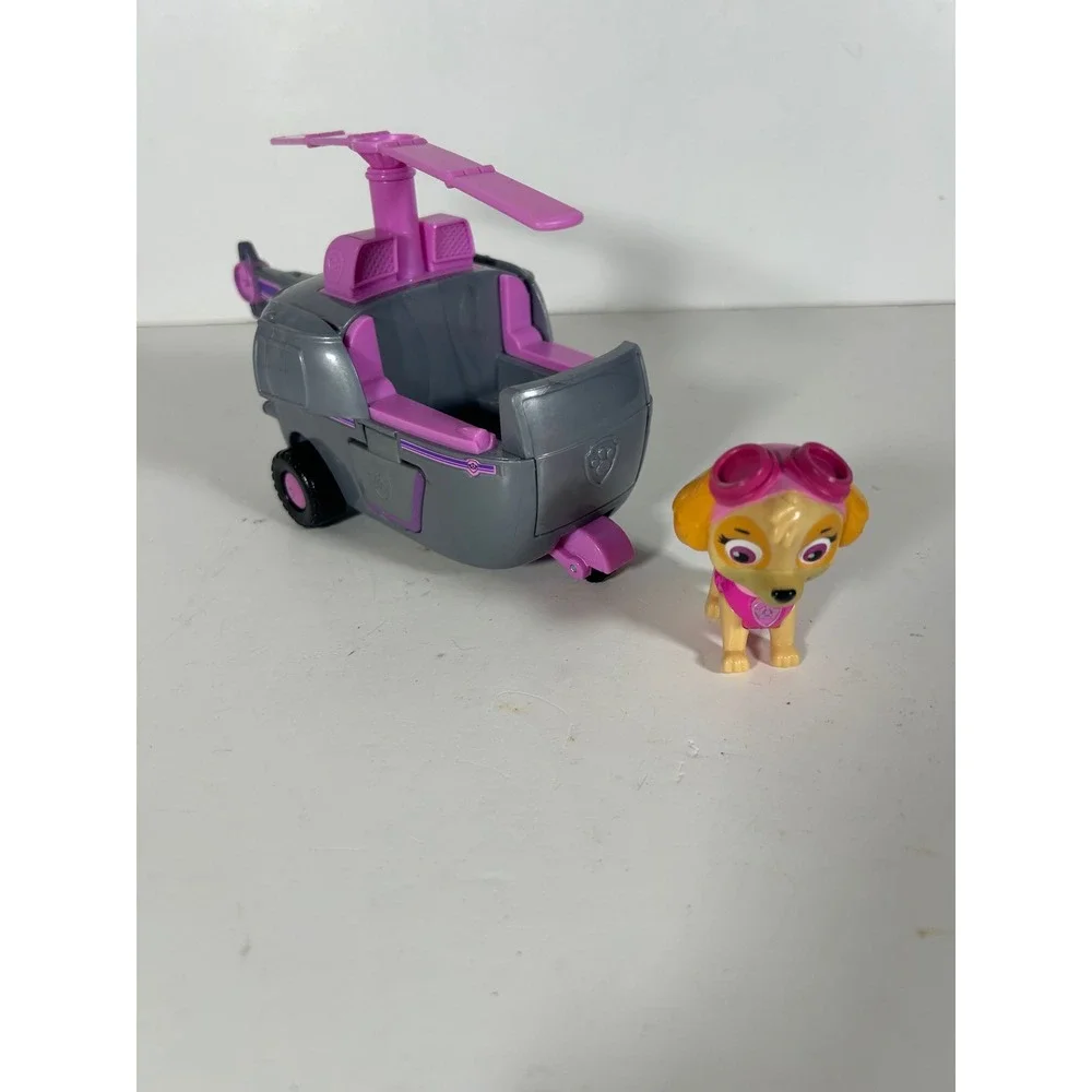 Paw Patrol Skye Transforming Helicopter Vehicle with Skye Figure Grey Pink